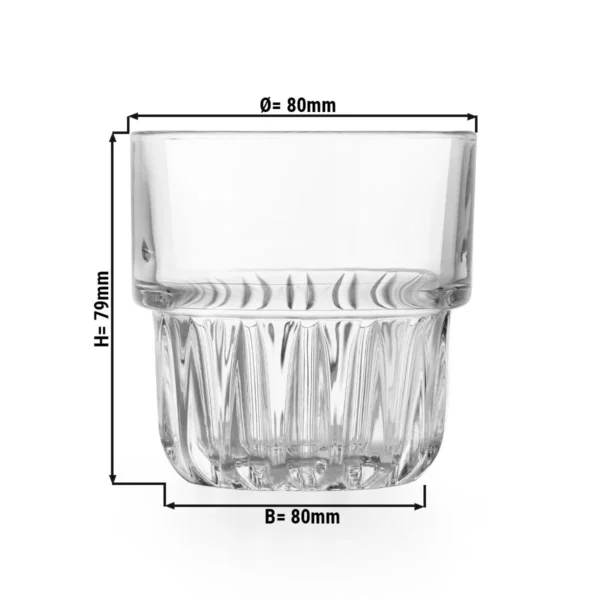 (12 ks) Univerzálny nápojový pohár - EVEREST - 237 ml - Transparent - Image 3