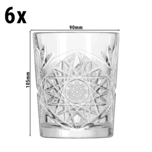 (6 kusov) Univerzálne nápojové sklo - HOBSTAR - 350 ml - priehľadné