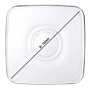 (72 kusov) Podšálka na čajové poháre - AQUA - Square - 102 x 102 mm