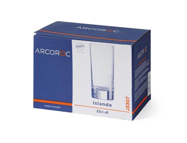 Vysoký pohár Islande, Arcoroc, 360 ml, 0,36L, 6 ks, ø64x(H)170mm