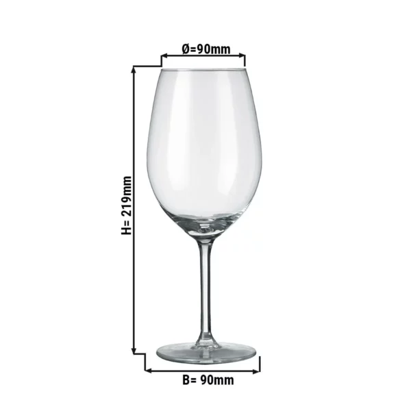 (6 kusov) pohár na víno - ESPRIT - 530 ml - priehľadný - Image 2