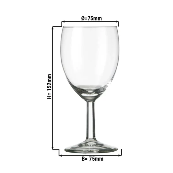 (6 kusov) pohár na víno - GILDE - 240 ml - Image 2