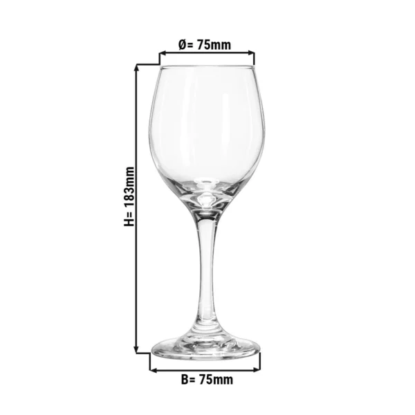 (12 kusov) Pohár na víno - VNÍMANIE - 237 ml - Priehľadné - Image 2
