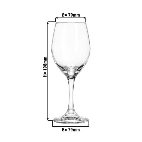 (12 kusov) Pohár na víno - Perception - 325 ml - Priehľadné - Image 2