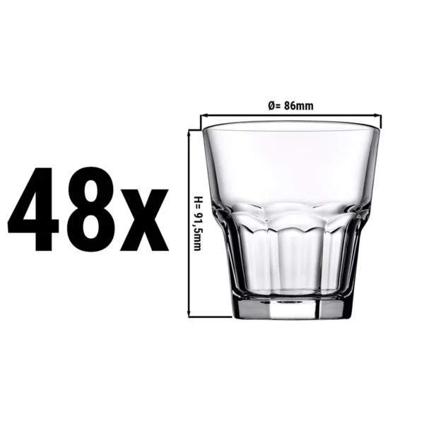 (48 kusov) pohár na whisky - CASABLANCA - 260 ml