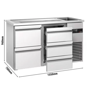 Pivný bar PREMIUM - 1550x700mm - 5 zásuviek