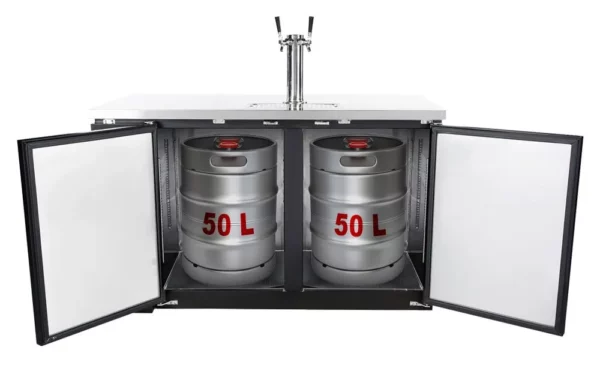 Chladič na pivo s kohútikom - 2x50 litrové sudy - 1240x620mm - Image 9