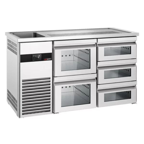Pivný bar PREMIUM - 1550x700mm - 5 sklenených zásuviek - Image 4