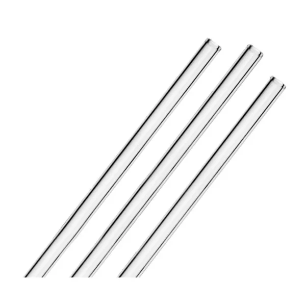 (50 kusov) sklenené slamky na pitie - 23 cm - rovné - vrátane čistiacej kefky