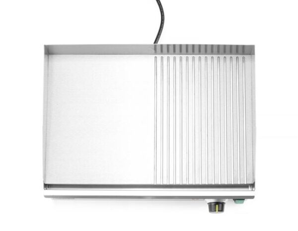 Polovične vrúbkovaná grilovacia doska, HENDI, Kitchen Line, 220-240V/2400W, 527x404x(H)233mm - Image 2