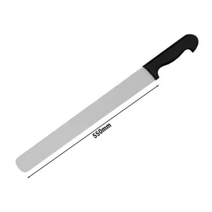 Nôž na kebab s čiernou plastovou rukoväťou