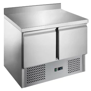 Pizza chladiaci stôl ECO s lemom - 0,9 x 0,7 m - s 2 dverami