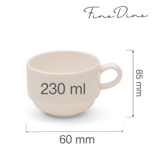Stohovateľný pohár Crema, 230 ml