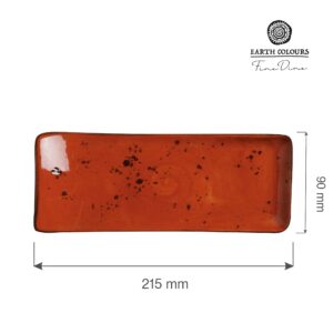 Servírovací tanier georgín, 215 x 90 mm