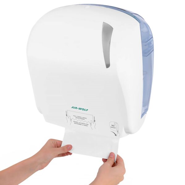 VZDUCHOVÝ VLK | Zásobník na uteráky v rolkách Autocut - ABS plast - biely - Image 5