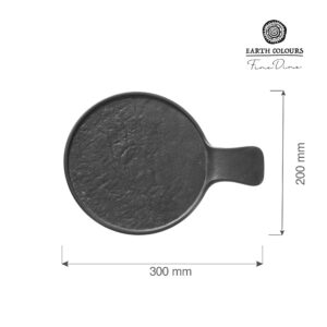 Servírovací tanier na kôrky s rukoväťou, 300x220x(v)30mm
