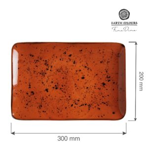 Dahlia obdĺžnikový tanier, 300x200mm