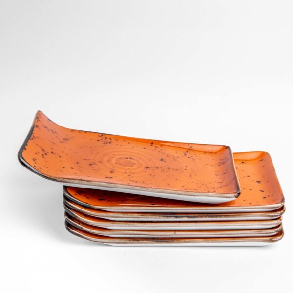 Servírovací tanier georgín, 215 x 120 mm - Image 4