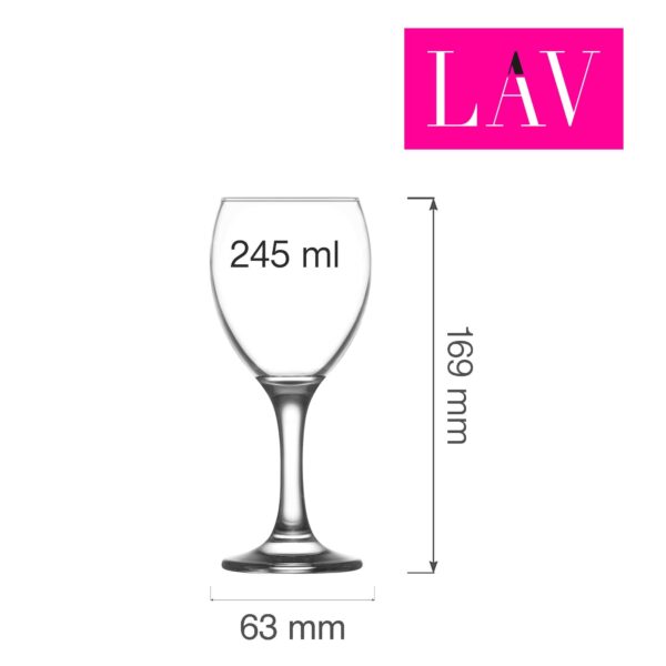 Empírový pohár na víno 245 ml - Image 4