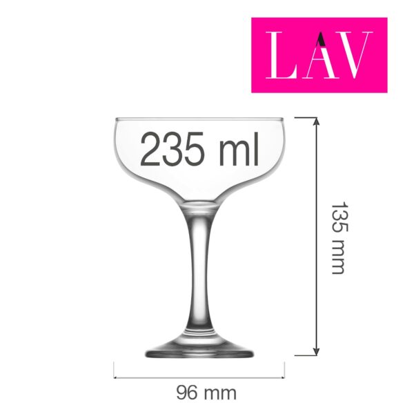 Misket pohár na šampanské 235 ml