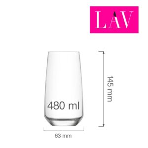 Vysoký pohár long drink Lal 480 ml, LAV