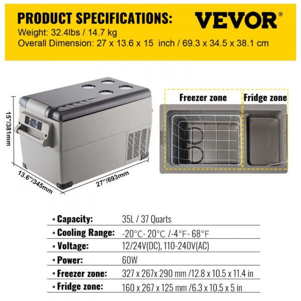 Prenosná chladnička 220V 35l - Image 2