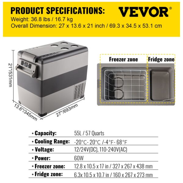 Prenosná chladnička 220V 55l - Image 7