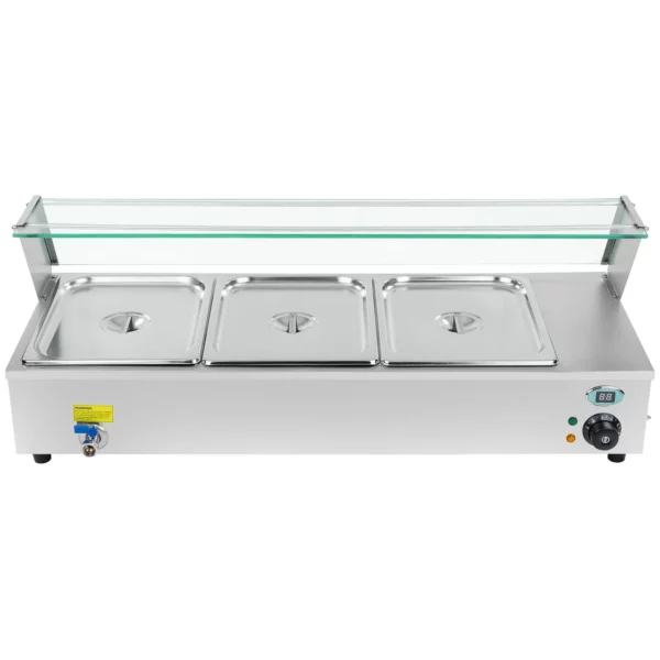 Bain Marie - 3 x GN - 1/2 - vypúšťací kohútik - Image 4