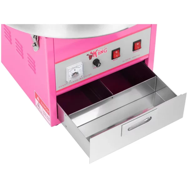 Stroj na cukrovú vatu - 52 cm - 1200 W - ochranný kryt - Image 3