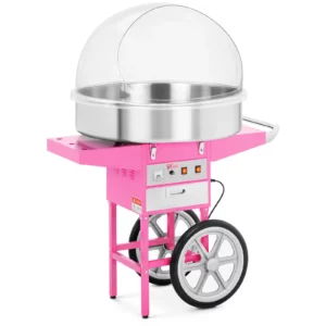 Stroj na cukrovú vatu - 72 cm - 1 200 W - vozík a ochranný kryt