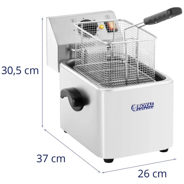Elektrická fritéza - 8 l - termostat EGO - Image 7