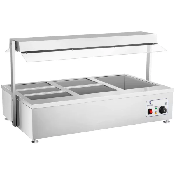 Bain Marie - 6 gastronádob - s nadstavcom na mäso - Image 4
