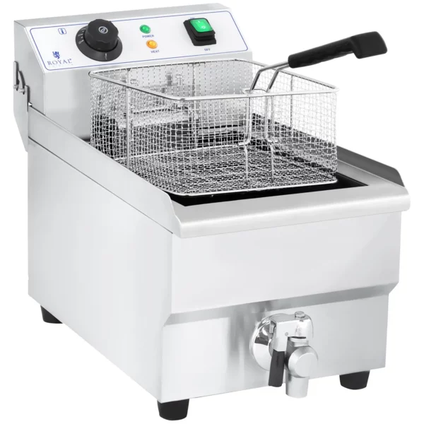 Elektrická fritéza - 10 litrov s vypúšťacím kohútikom - Image 7