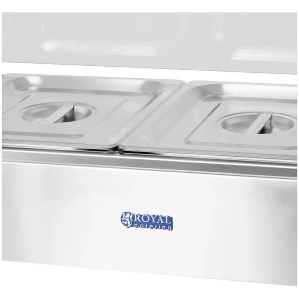 Bain Marie - vrátane 4 gastronádob 1/2 - vypúšťací kohútik - krycie sklo - Image 5