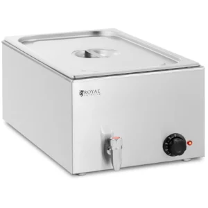 Bain Marie - 640 W - GN 1/1 dierovaná panvica - vypúšťací kohútik