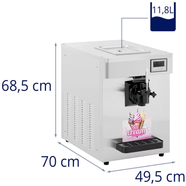 Stroj na točenú zmrzlinu - 1150 W - 7 l/h - nádoba: 10 l - 1 príchuť - Royal Catering - Image 9