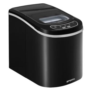 Stroj na výrobu ľadových kociek - dutý valec - 12kg/24h - matná čierna