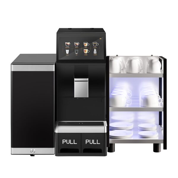 Plne automatický kávovar – 1,3 kW – 10-palcový dotykový displej – vrátane ohrievača šálok a chladničky na mlieko - Image 7