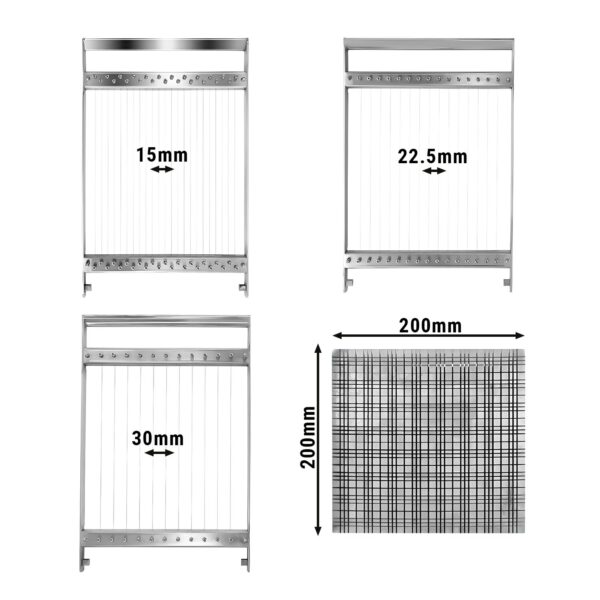 Krájač na pralinky - 15, 22,5 & 30 mm - dvojitý - vrátane 3 rámikov - Image 3