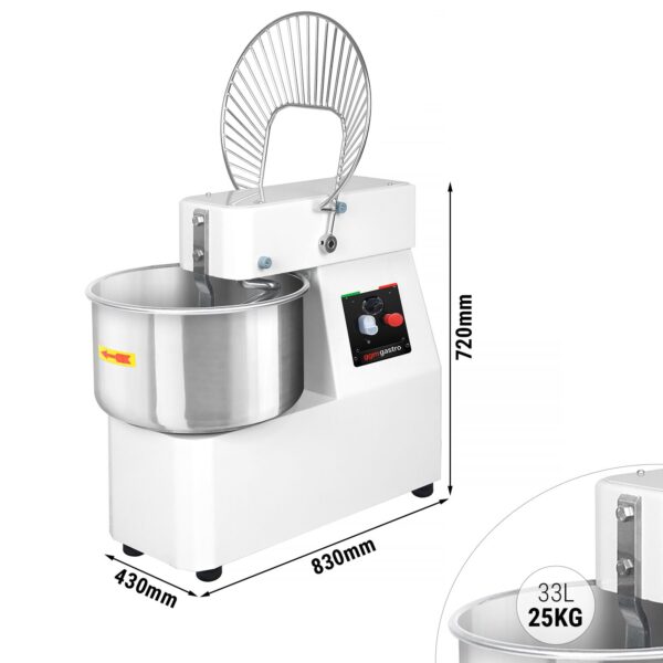 Stroj na cesto - 33 litrov / 25 kg - s pevnou misou - funkcia časovača - Image 9