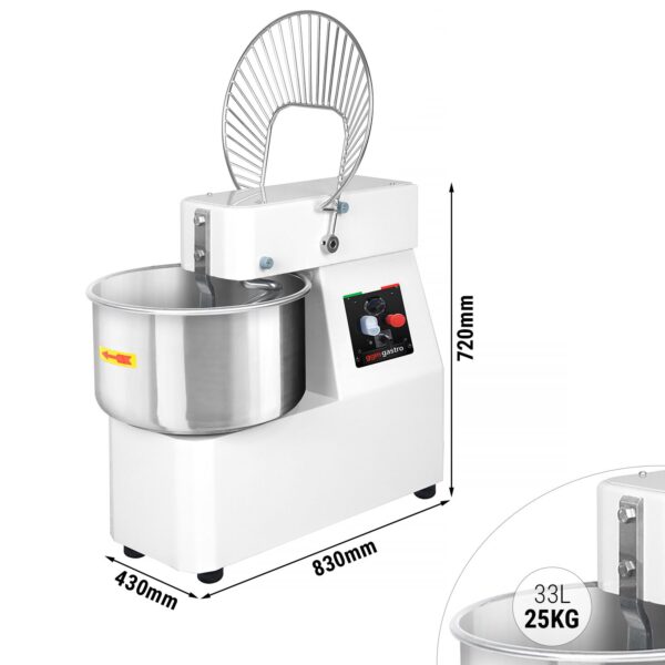 Stroj na cesto - 33 litrov / 25 kg - 2 rýchlosti - s pevnou misou - funkcia časovača - Image 10