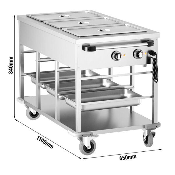 Termovozík Bain-Marie - 3 x GN 1/1 - Image 5