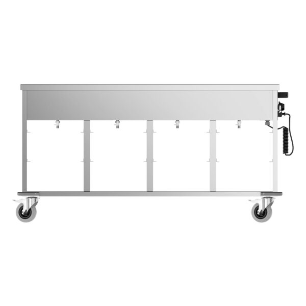 Bain-Marie termo vozík - 4 x GN 1/1 - teplota bazéna sa dá regulovať samostatne - Image 8