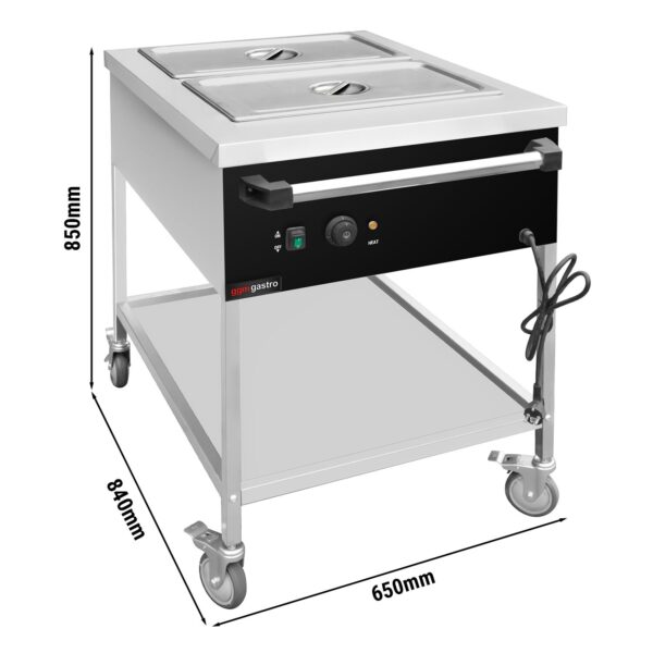 Termovozík Bain-Marie - 2x GN 1/1 - Image 7