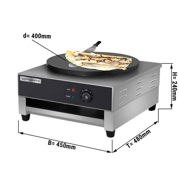 Stroj na palacinky - s 1 platňou Ø 400 mm - Image 3