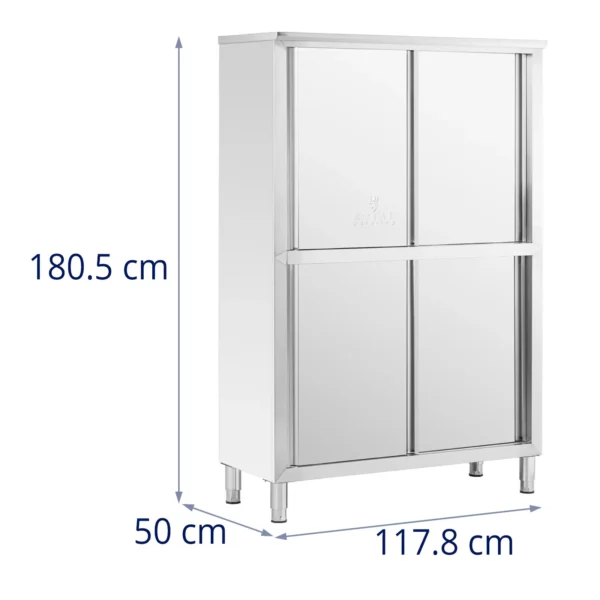 Kuchynská skriňa z ušľachtilej ocele - 120 cm - Image 2