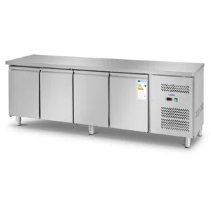 Chladiaci stôl - 450 l - 4 priehradky - 227 x 64 cm - Trieda B - ušľachtilá oceľ - Royal Catering