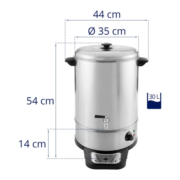 Varič vody - 30 l - 2 500 W - odkvapkávacia miska - Image 2