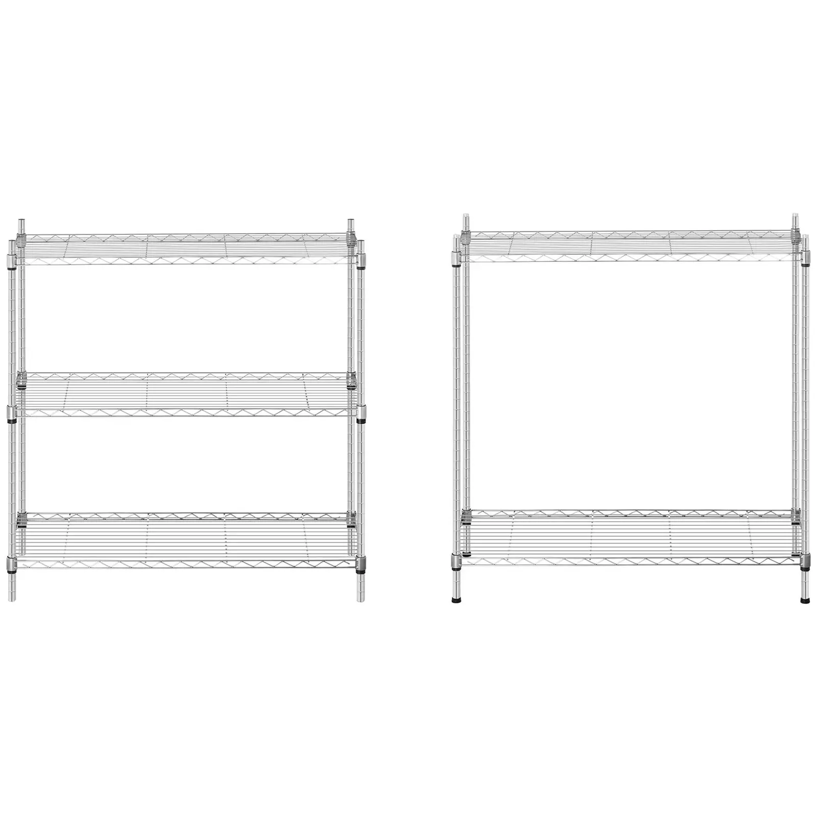 Kovový regál - 35 x 90 x 180 cm - 150 kg - šedý – Obrázok 5