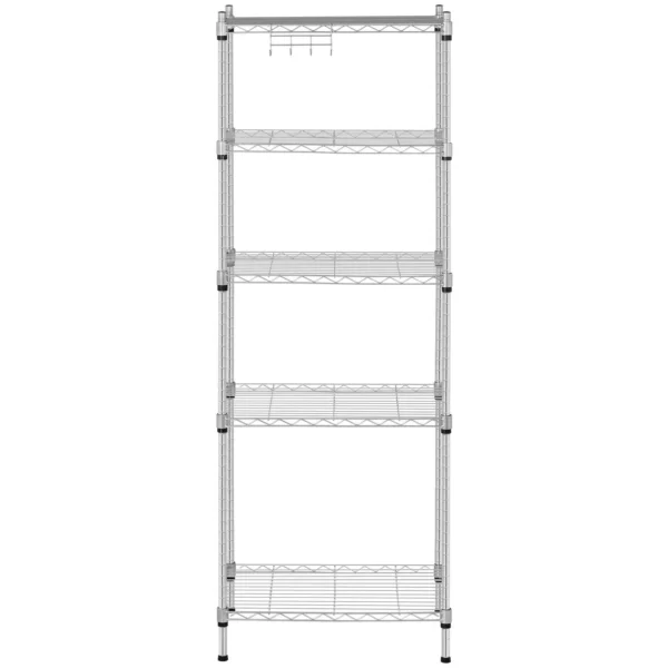 Kovový regál - 35 x 55 x 150 cm - 150 kg - šedý - Image 6